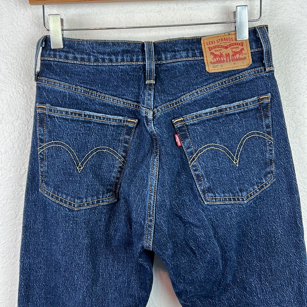 Levi’s 501 S Song For Forever Button Fly Skinny Distressed Original Fit - Picture 3 of 9